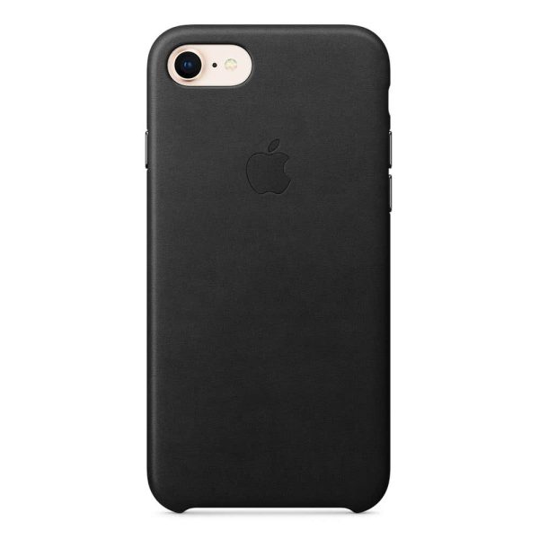 Apple Original iPhone 8 Skal leather case svart