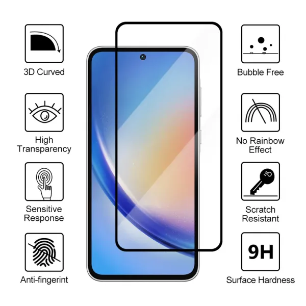 SiGN Skärmskydd i härdat glas till Samsung Galaxy A55 - Bild 2