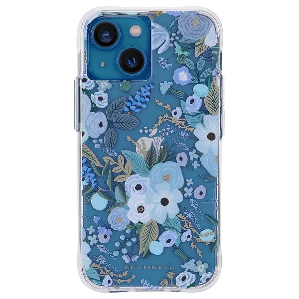 Rifle Paper - iPhone 13 w/ Antimicrobial - Garden Party Blue