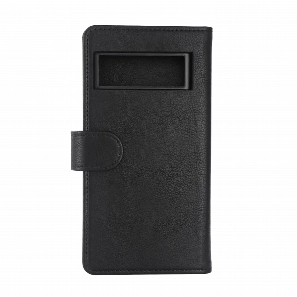 Google Pixel 6a PU wallet, detachable, 3 cards,blk