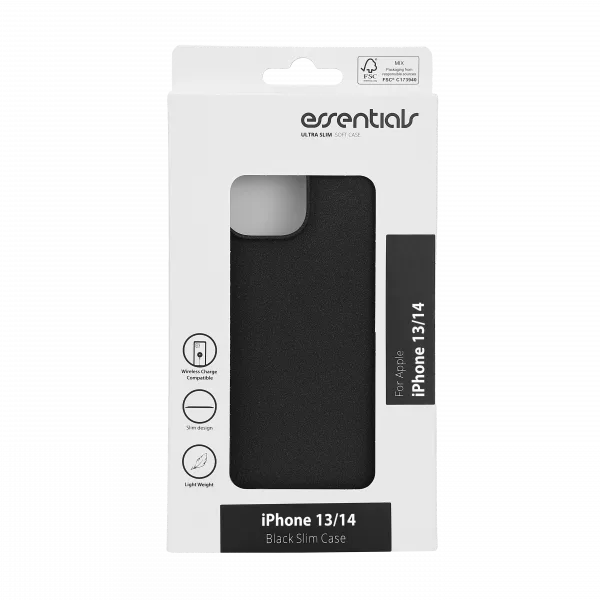 iPhone 13/14 sand bursted back cover, black/grey - Bild 4