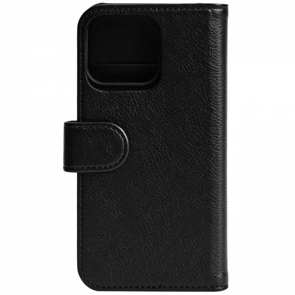 iPhone 13 PU wallet, detachable, 3 cards, Black - Bild 2