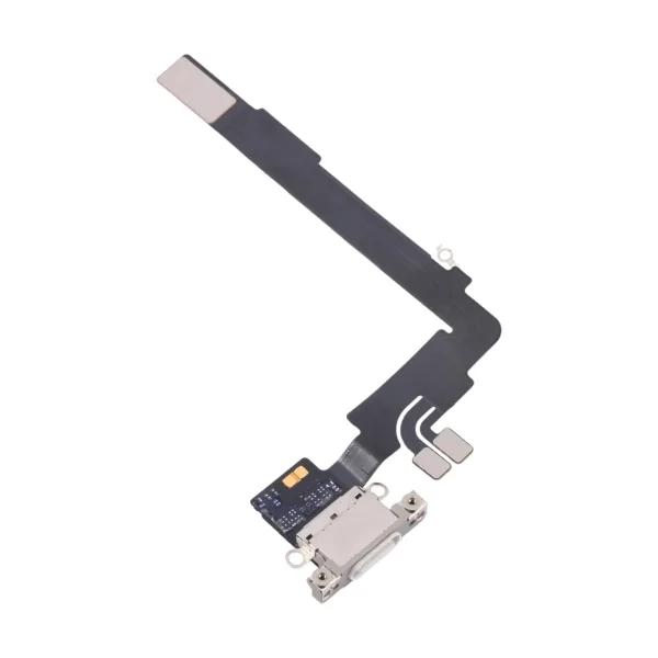 iPhone 16 Pro Laddningskontakt Flexkabel Original Vit - Bild 2