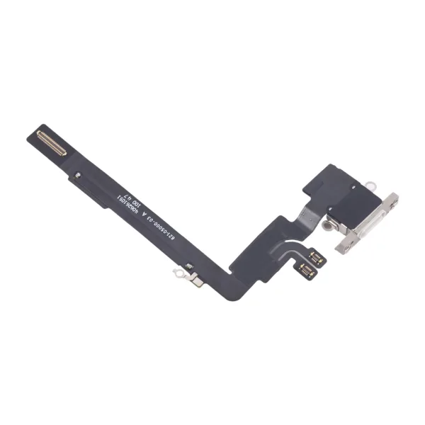 iPhone 16 Pro Laddningskontakt Flexkabel Original Vit - Bild 3