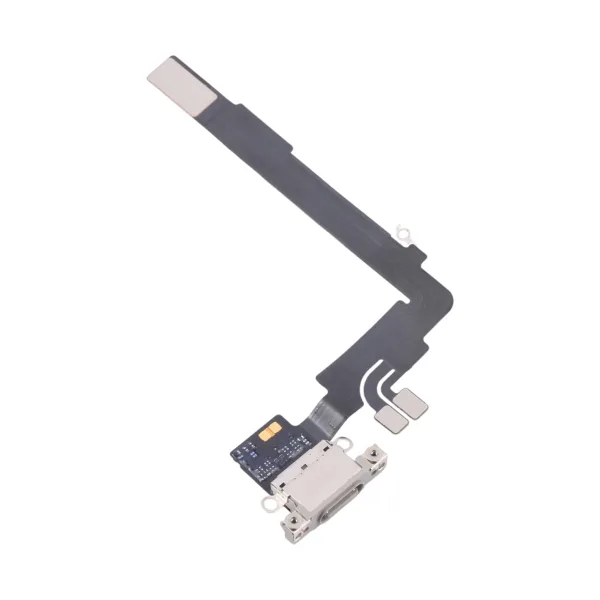 iPhone 16 Pro Max Laddningskontakt Flexkabel Original Vit - Bild 2