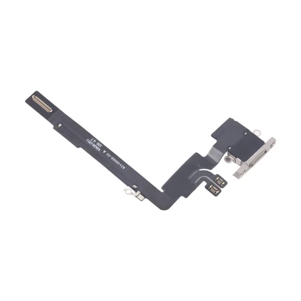 iPhone 16 Pro Max Laddningskontakt Flexkabel Original Vit - Bild 3