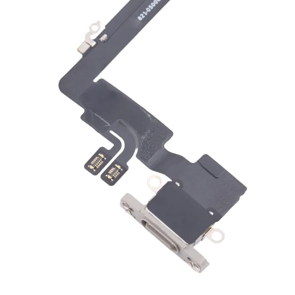 iPhone 16 Pro Max Laddningskontakt Flexkabel Original Vit - Bild 4